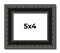 Photo Size Antique Black Picture Frame - UV Acrylic, Foam Board Backing, Hanging Hardware